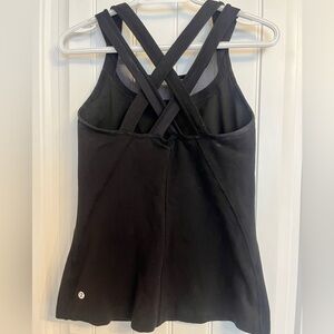 lululemon athletica Black Cross-Back Performance Tank